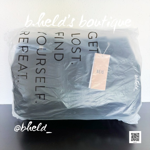 Free w/Bundle Purchase — BÉIS The Mini Weekender in Black Brand New NWT - Picture 15 of 16